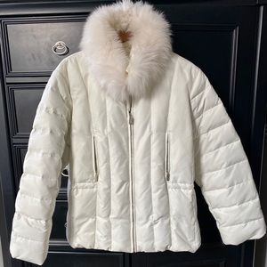 1 Madison Genuine Fur Trim Puffer Coat